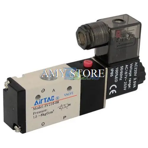 1/4 &quotDC 12V 3 way 2 позиционный пневматический Электрический электромагнитный клапан