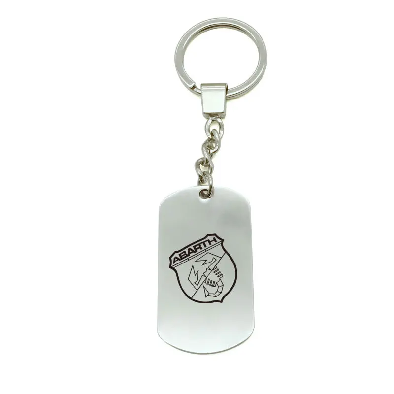 For abarth Автомобильный брелок для Alfa Romeo Fiat 500 Логотип Peugeot металлический брелок эмблема брелок - Название цвета: For abarth
