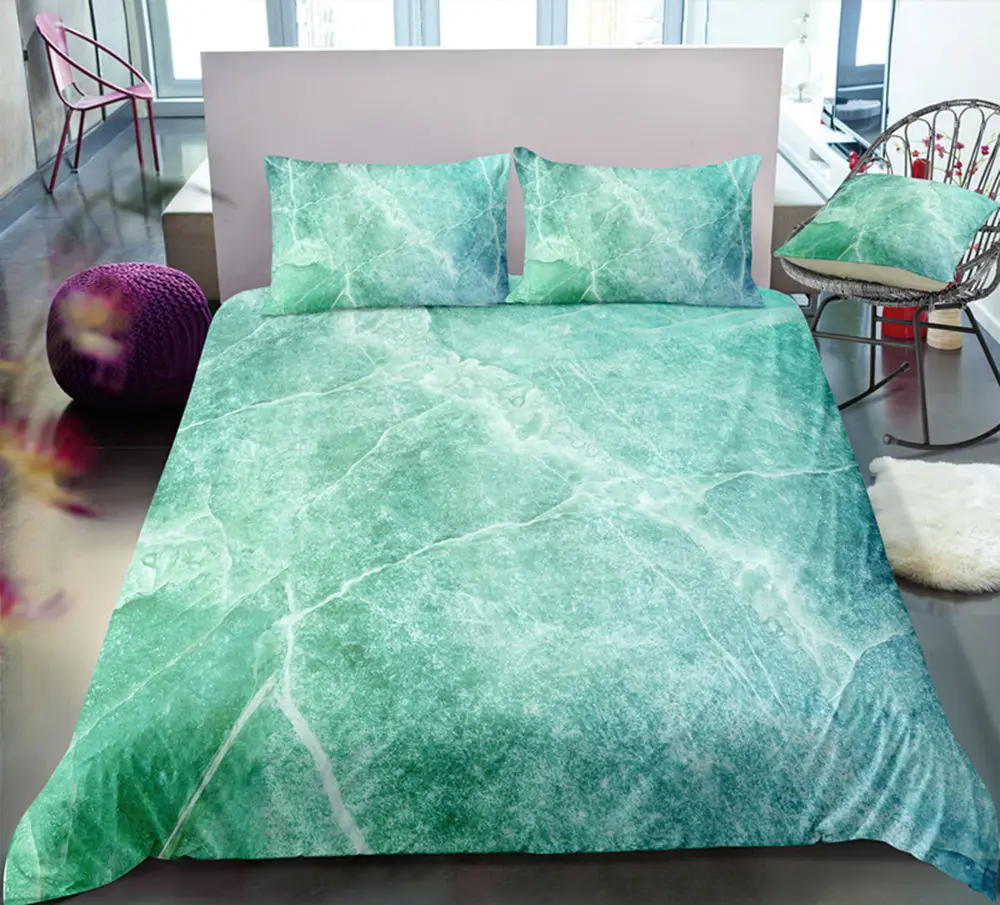 

Thumbedding Dropship Whole Black Marble Bedding Set Luxury Reactive Print 3D Duvet Cover High Quality Designed Bedclothes