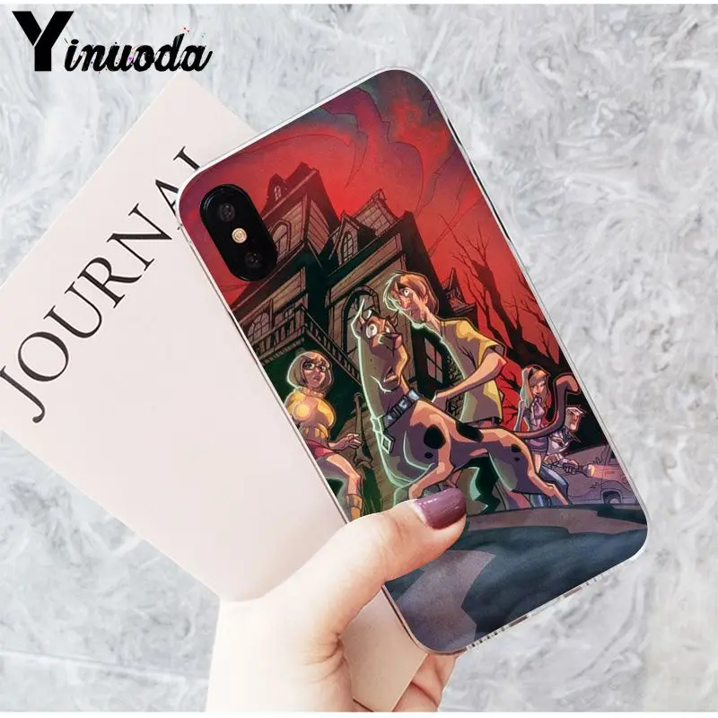 Yinuoda Shaggy и Scooby Doo прозрачный мягкий для телефона чехол для Apple iPhone 8 7 6S Plus X XS MAX 5 5S SE XR мобильные чехлы