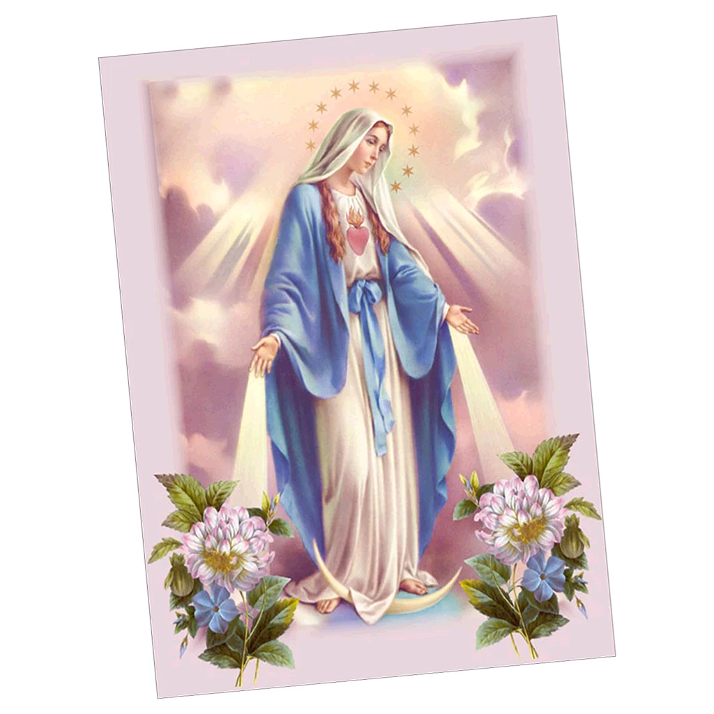 5D алмазная Diy картина ручной работы Virgin Mary вышивка крестиком для домашнего