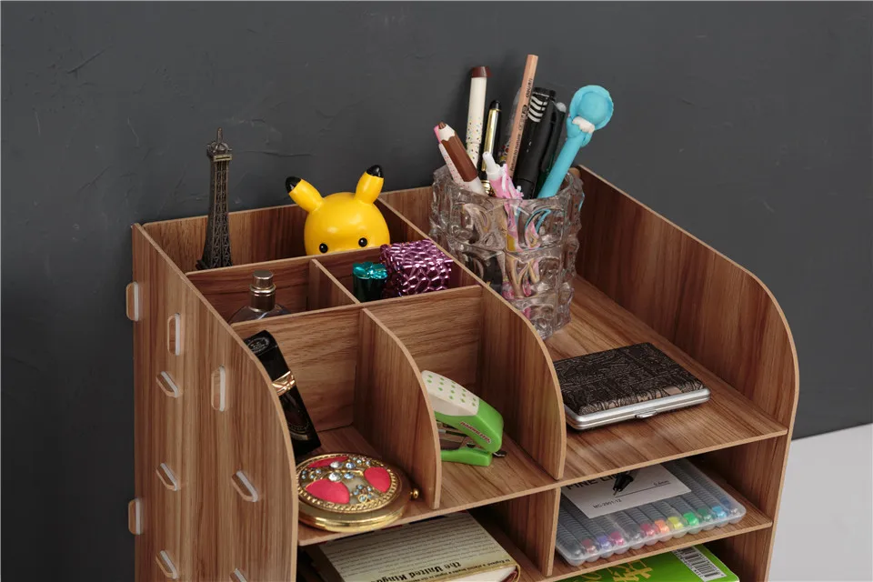 Деревянная рамка для файлов DIY Портфолио стойка для файлов деревянный Настольный приемный многослойный лоток для файлов лотки для документов держатель для канцелярских принадлежностей