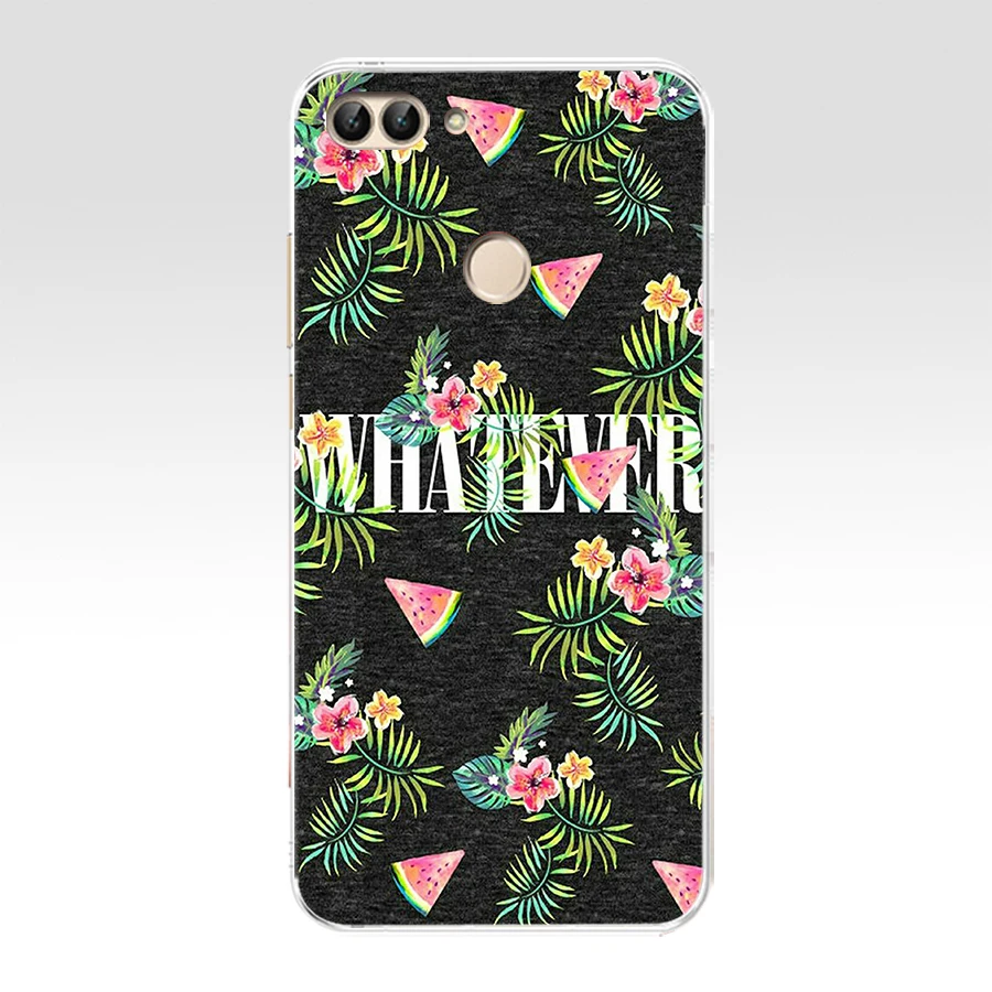 3 N huawei P Smart чехол TPU Мягкий силиконовый прозрачный чехол для телефона huawei P Smart Cover FIG-LX1 Enjoy 7S Чехол - Цвет: 3