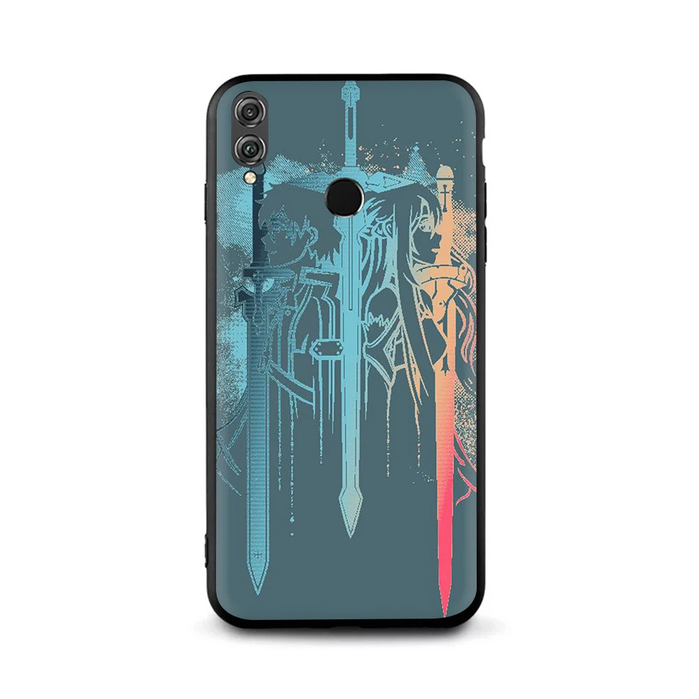 B6 Sword Art Online SAO аниме мягкий чехол для телефона huawei Honor 6A 7A 2GB 3GB 20 Pro 7X8X9X9 10 Lite 7C 8C - Цвет: B6