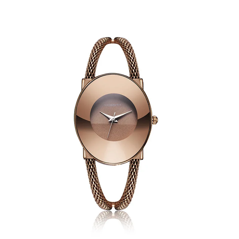 brown Rebirth женские часы модные женские часы для женщин браслет Relogio Feminino часы подарок наручные часы Роскошные Bayan Kol Saati - Цвет: brown