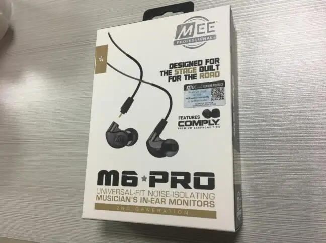 MEE Audio M6 PRO 2-го шумоподавления 3,5 мм HiFi наушники-вкладыши с съемными проводными кабелями