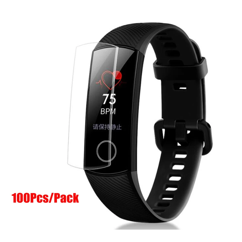 Amazfeel 100 шт./упак. для Huawei Honor Band 4 пленка мягкий HD 5 защитная экрана не калёное