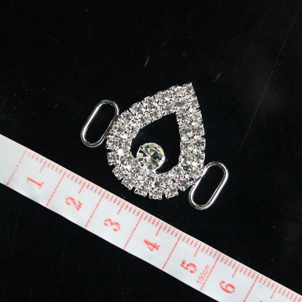 10 шт./лот украшение бикини со стразами в форме сердца металлическая цепочка с