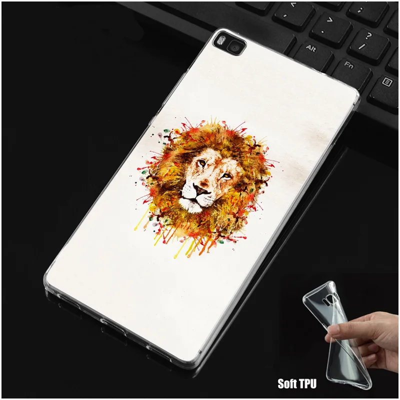 DREAMFOX N121 Лев Силиконовый чехол-накладка из мягкого ТПУ чехол для Huawei P8 P9 P10 Lite Plus 2017