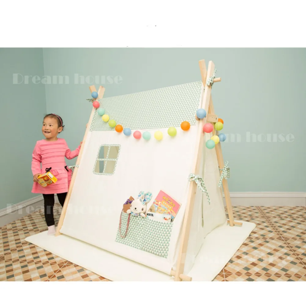 Fessy @ тент индейский вигвам детские палатки игрушки хлопок тканевые каждый день