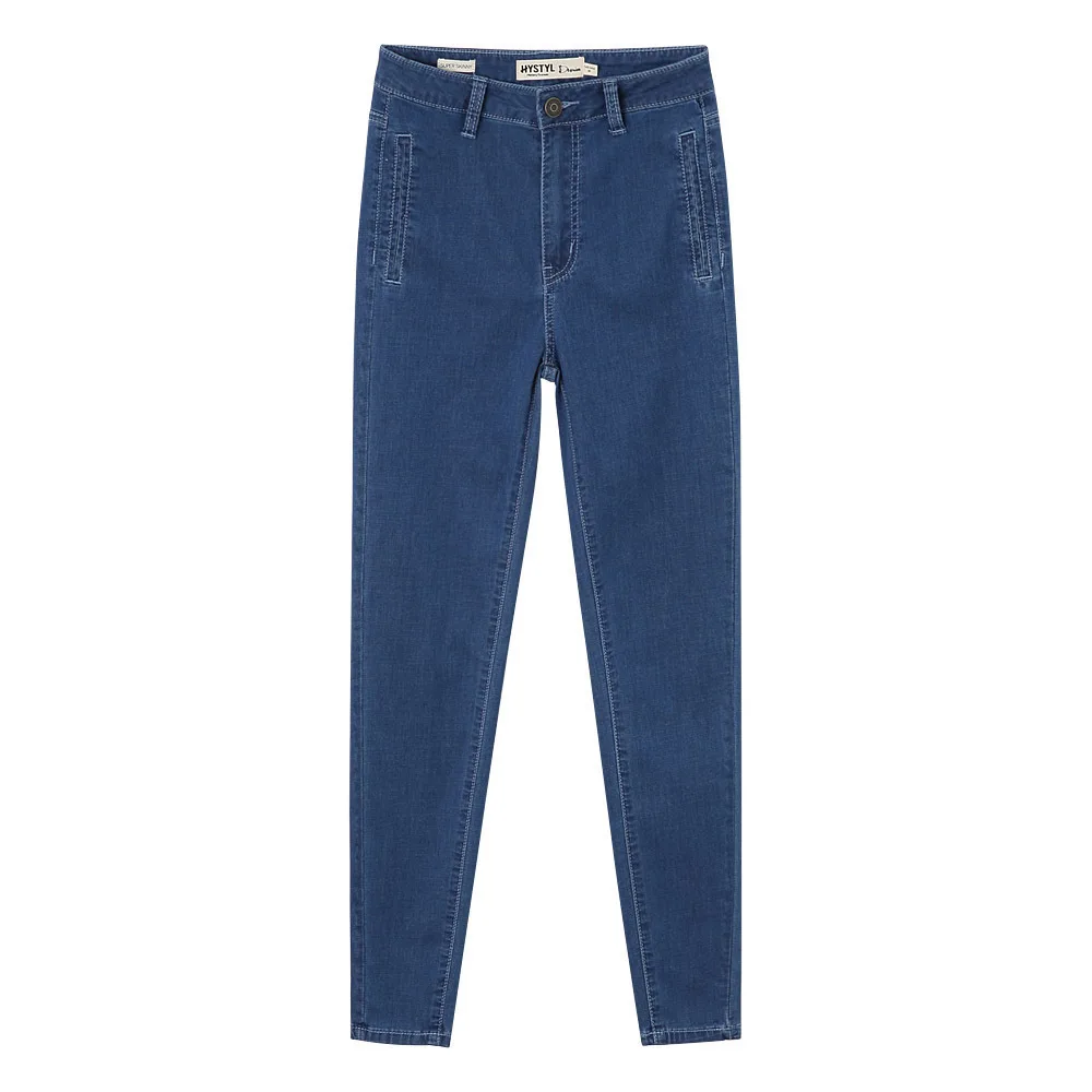 Metersbonwe узкие джинсы для женщин мягкие базовый простой дизайн однотонные