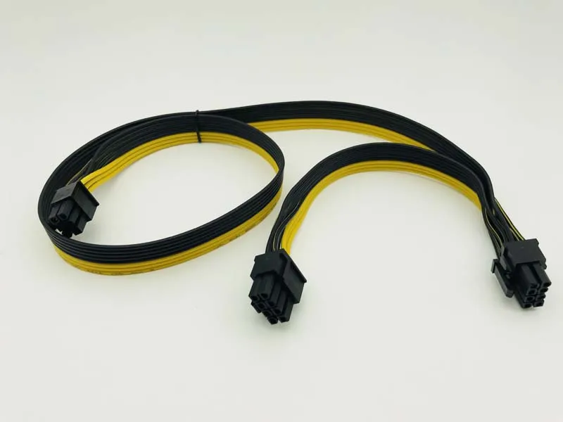 2 порта PCI E Express 6 контактный штекер двойной 8 Штекерный адаптер GPU графическая