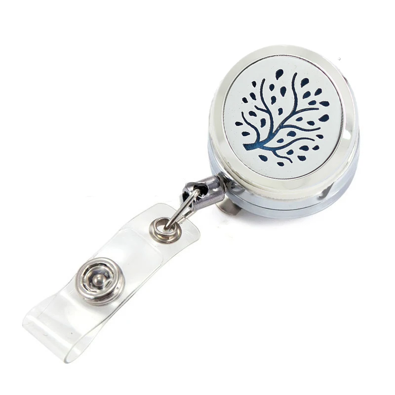 30 мм Серебряный медальон из нержавеющей стали с эфирным маслом серебряный