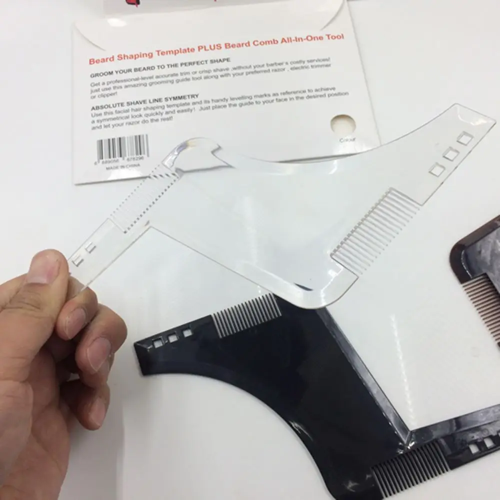 Трафарет для придания формы бороде 1 шт. универсальный инструмент из АБС-пластика
