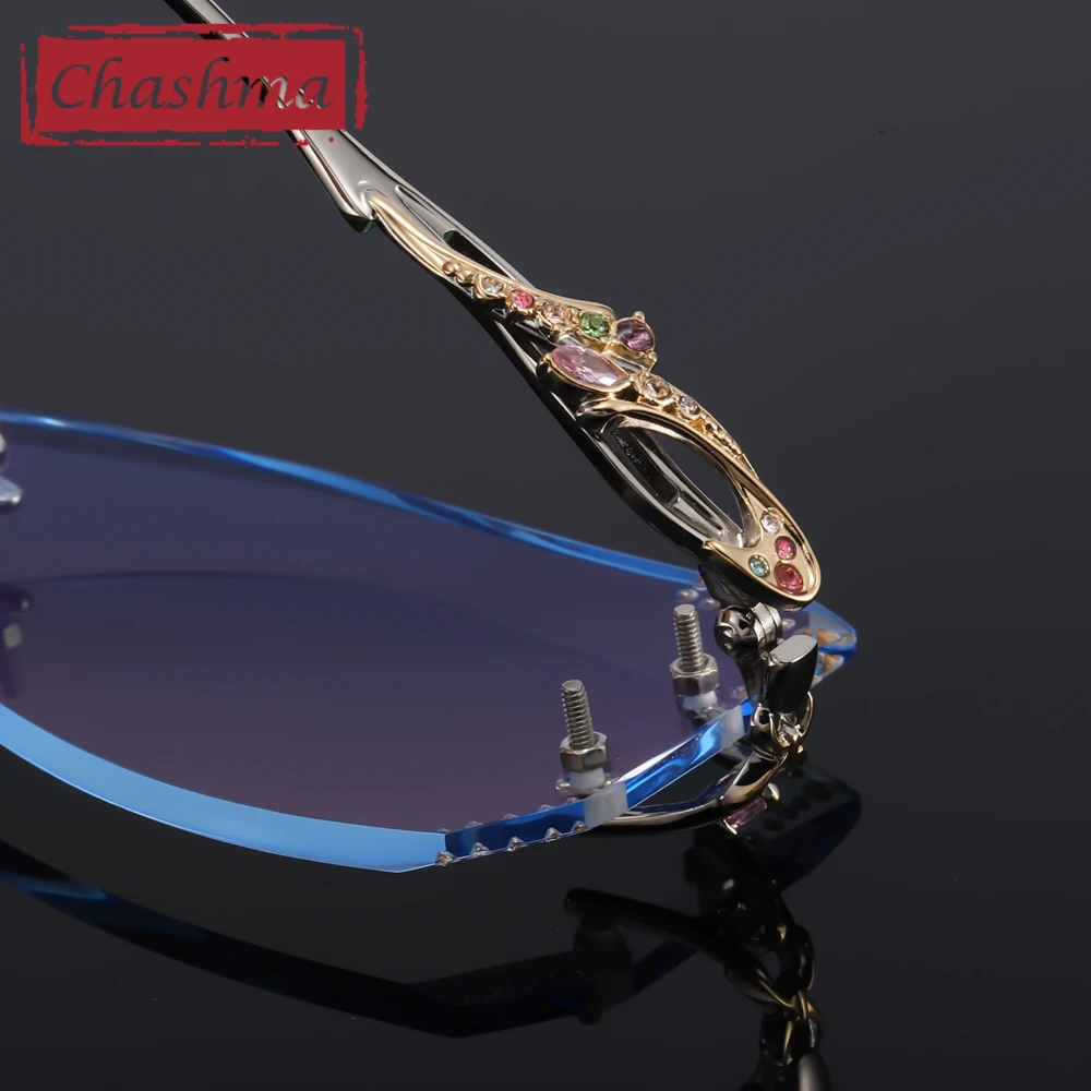 Очки Chashma женские очки кошачий глаз оправа-бабочка роскошные модные для