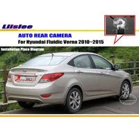 car rear camera for hyundai fluidic verna 20102015 back parking ccd rca ntst pal license plate light cam auto accessories