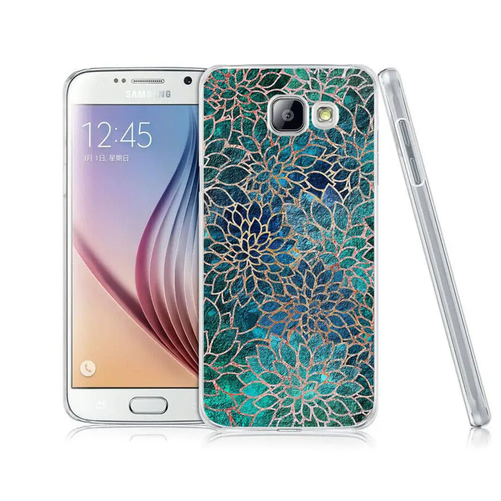 Красивый цветочный цветной Твердый чехол для Samsung A3 A5 A7 J1 J5 J7 2015 2016 2017 A310 A320 A510 A520 |