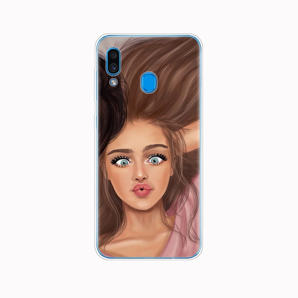 Чехол для Samsung A50 чехол Galaxy A60 A10 A30 A40 A70 A 50 2019 A9 A7 2018 девушки брюнетка блонд лучшие
