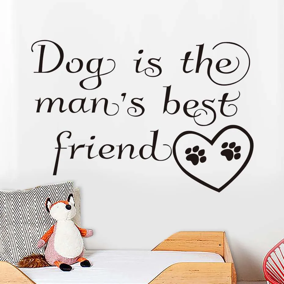 Виниловые наклейки на стену Собака-лучший друг Щенячий патруль собачий