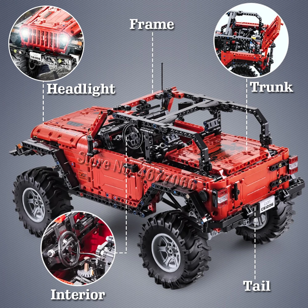 Cada RC внедорожный автомобиль Adventurer Technic строительные блоки пульт дистанционного управления автомобиля кирпичи blocktoy детские игрушки для детей мальчиков