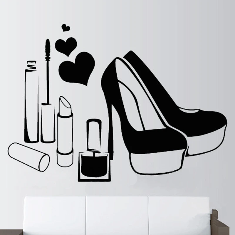 E866 обувь на высоком каблуке макияж губная помада салон красоты для девочек
