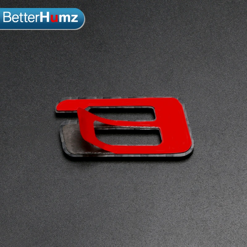

BetterHumz Carbon Fiber car Stickers accessories Exterior Trunk Rear Emissions Badge Emblem car styling For BMW f20 f21 f87 M2