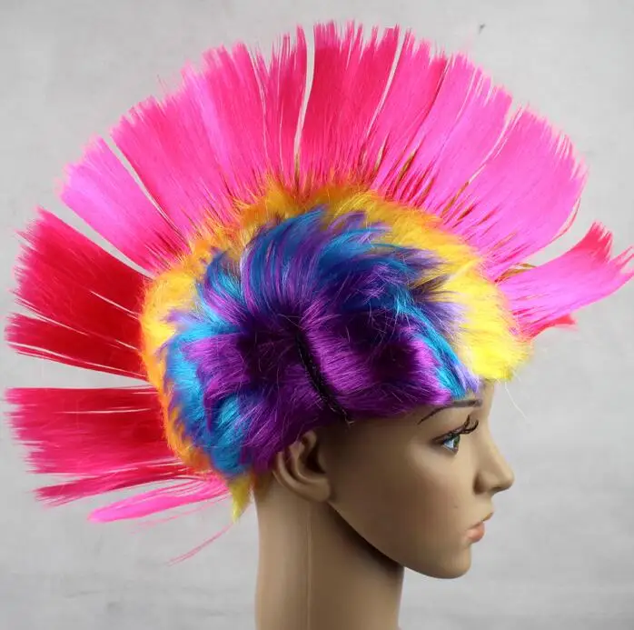 Rainbow peach CT016FY048 mohawk курица Коронки Глава Хэллоуин костюм на Хэллоуин - Цвет: Rainbow peach