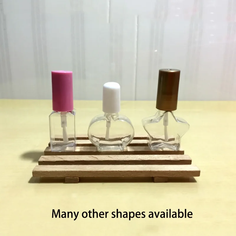 Empty 5ml Plastic Cosmetic Nail Polish Bottle Refillable oil package Bottles Star Round Shape Container Free Shipping | Красота и