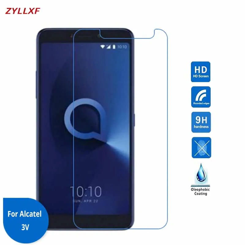 For Alcatel 3V Tempered Glass Premium Screen Protector Film 6.0 inch 9H 2.5D Safety Alcatel3V on 3 V | Мобильные телефоны и