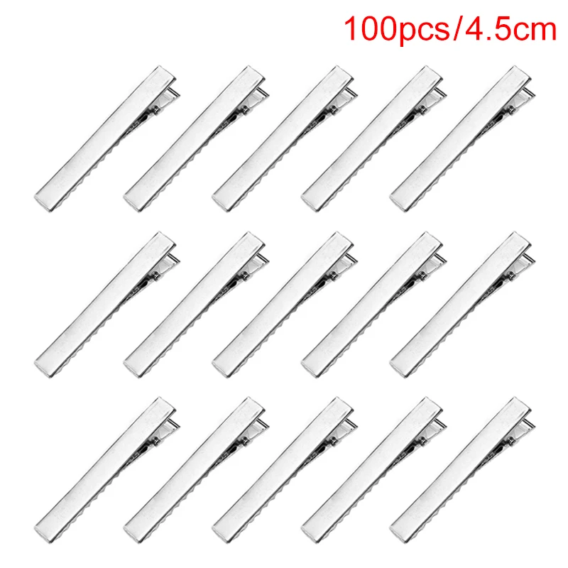 4.5 cm 100 pcs 50 шт/100 шт Лот 35 мм-75 мм тестовый зажим металлический Крокодил Зажимы кабель свинцовый тест ing металлический зажим типа крокодил захваты Заколки Для Волос - Цвет: 4.5 cm 100 pcs