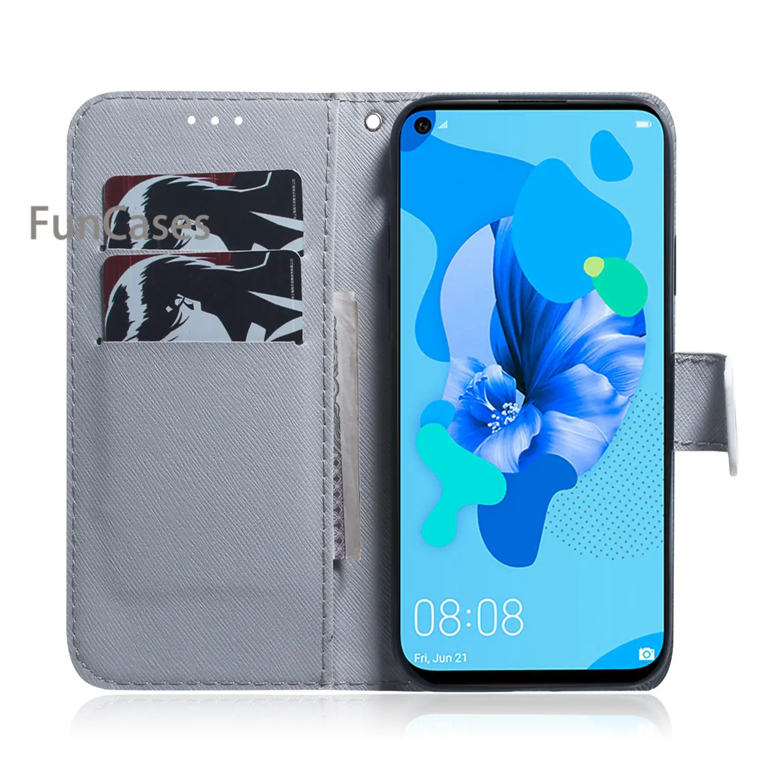 Сова держатели клипсы чехлы для huawei P20 Lite 2019 PU кожаный бумажник чехол СПС