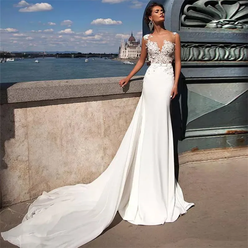 Коралловое свадебное платье 2019 с кружевной аппликацией длинное пляжное из тюля