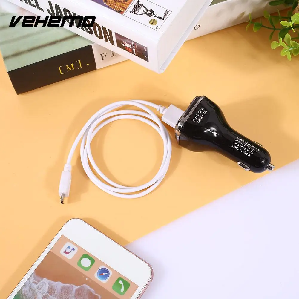 Vehemo 12 24 В OLED автомобильное зарядное устройство адаптер для зарядки GPS USB вольтметр