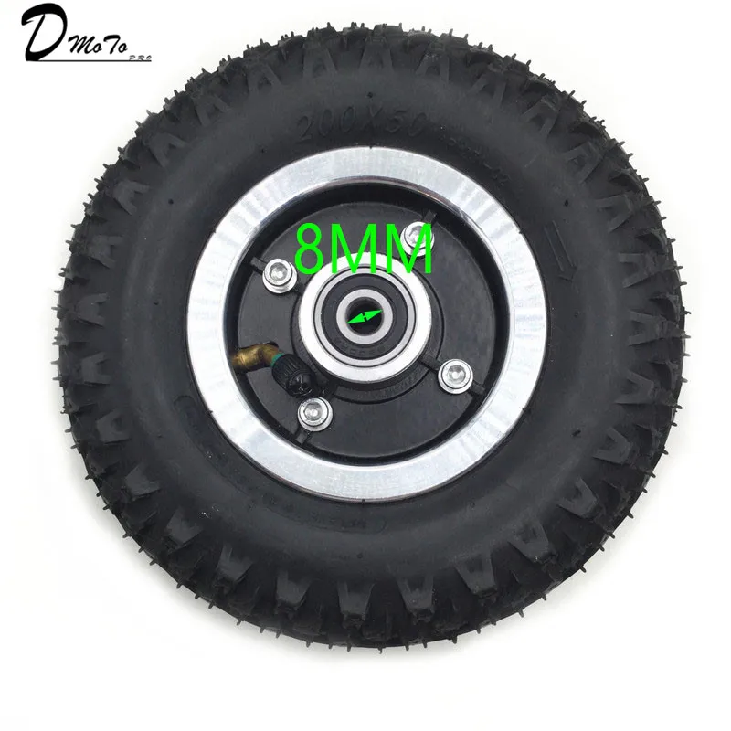 M8 One Full Wheel Шины и внутренняя труба 200X50 полный колеса для электрического скутера колеса стул грузовик пневматическая тележка - Цвет: M8 One Full Wheel