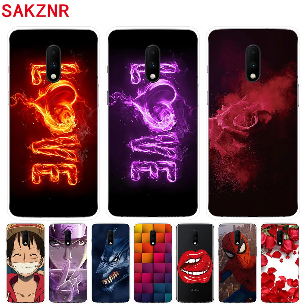 Soft Silicone Case For Oneplus 7 Cases 6.41 inch Transparent Phone Back Cover Couqe |