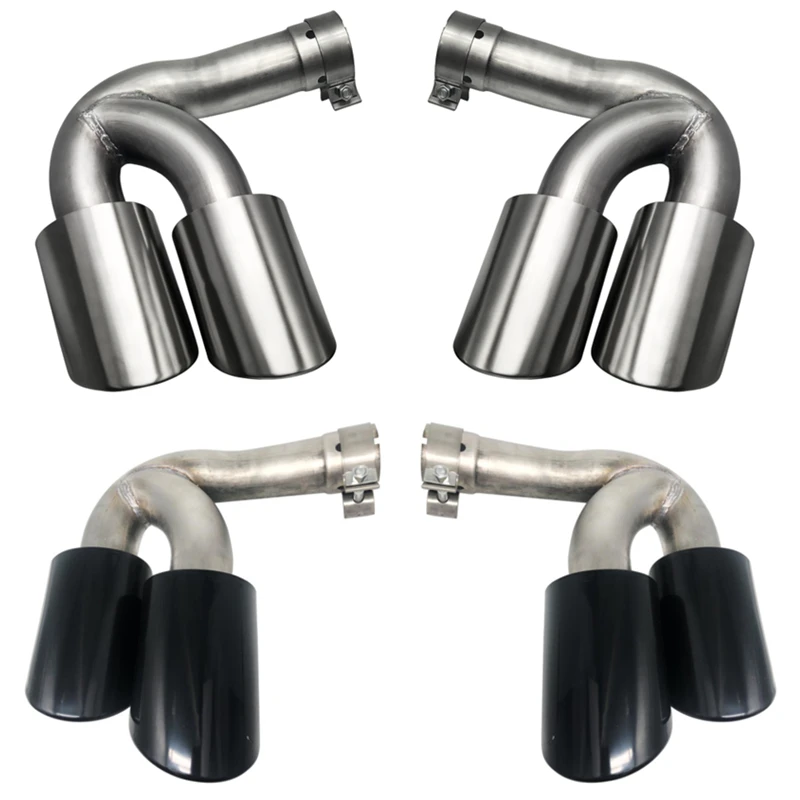 RASTP-2PCS выхлопные наконечники из нержавеющей стали глушитель задние для Porsche Cayenne