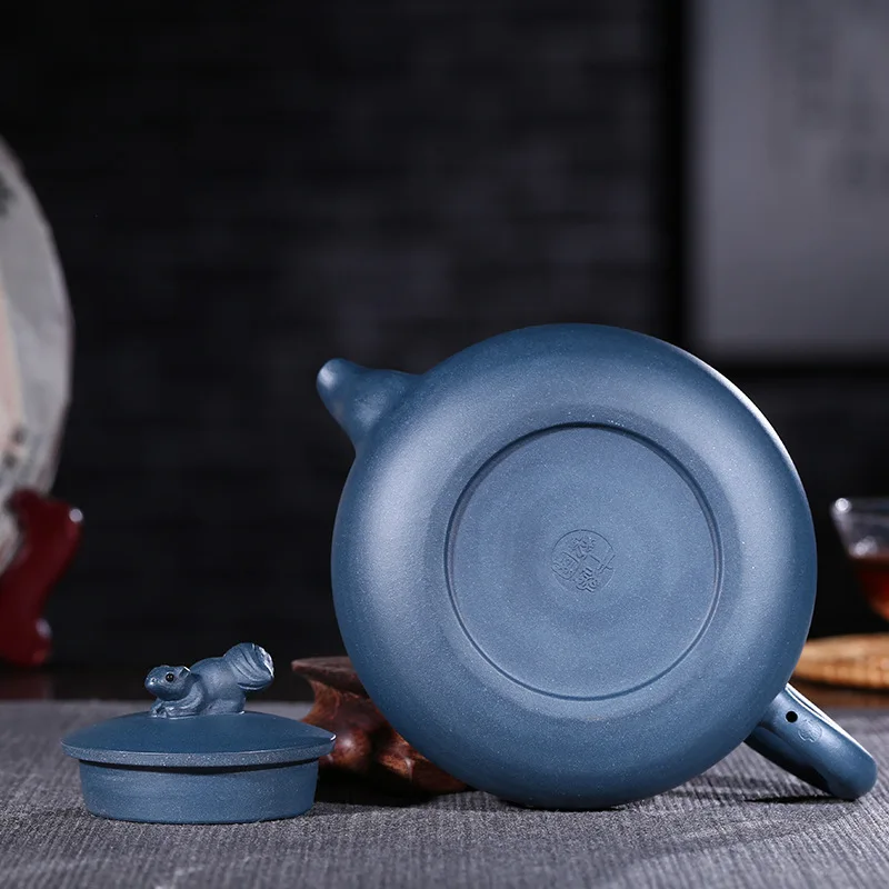 Фиолетовый глиняный горшок Подлинная ручная работа необработанная руда