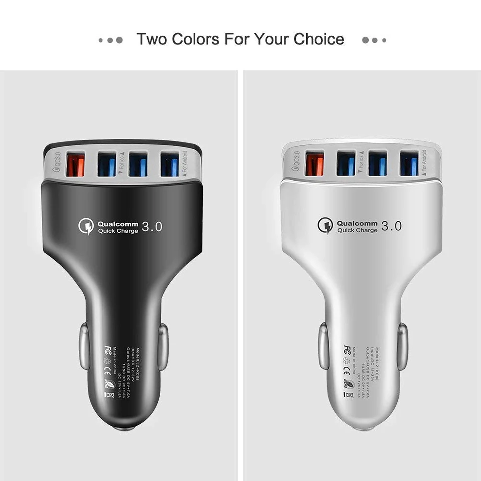 Tendway автомобильное USB зарядное устройство Qc 3,0 2,0 Авто Мульти USB Qi быстрое зарядное устройство Быстрая зарядка мобильного телефона автомобильное зарядное устройство для iPhone samsung