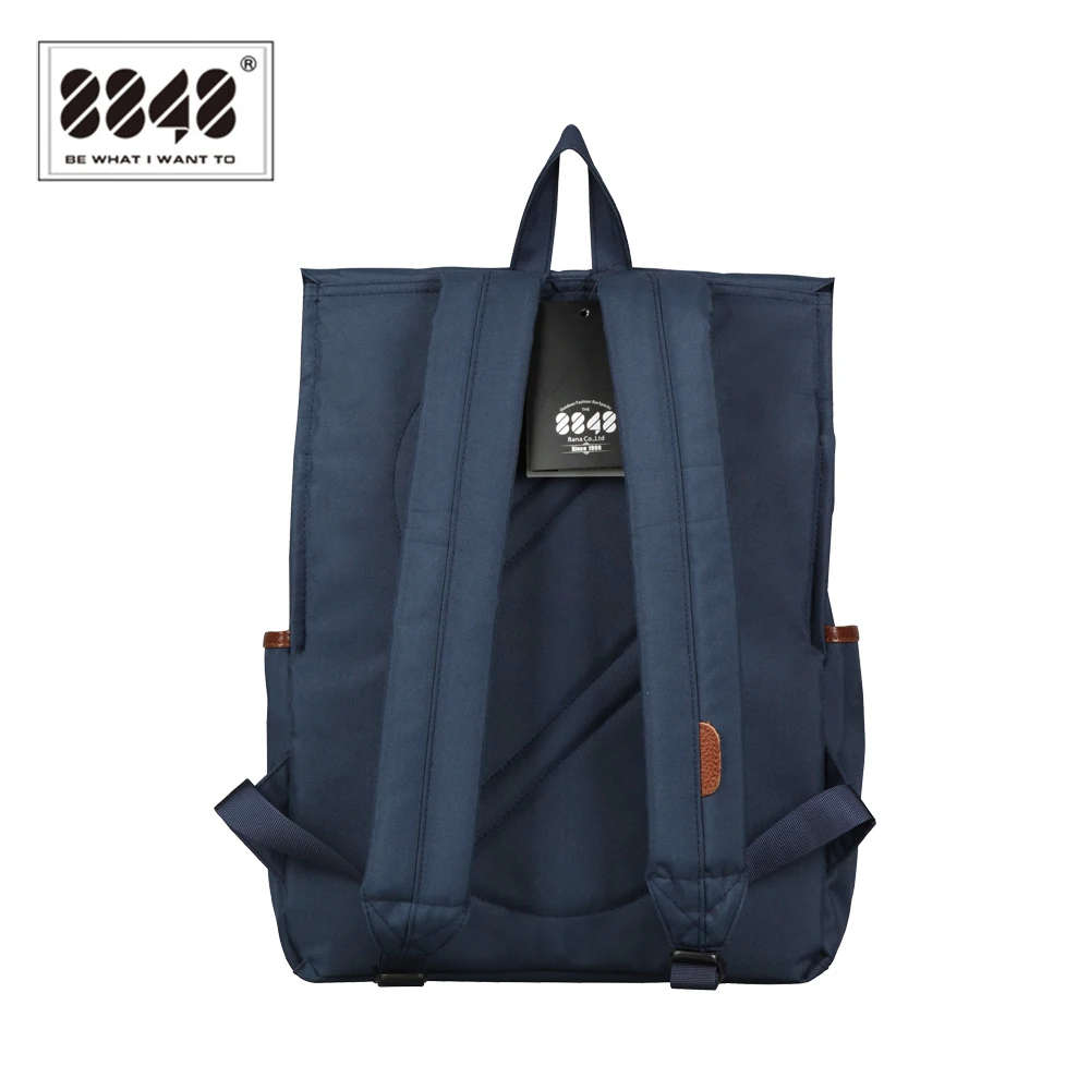 8848 Модный женский холщовый рюкзак синие водонепроницаемые школьные сумки 15 6 - Фото №1
