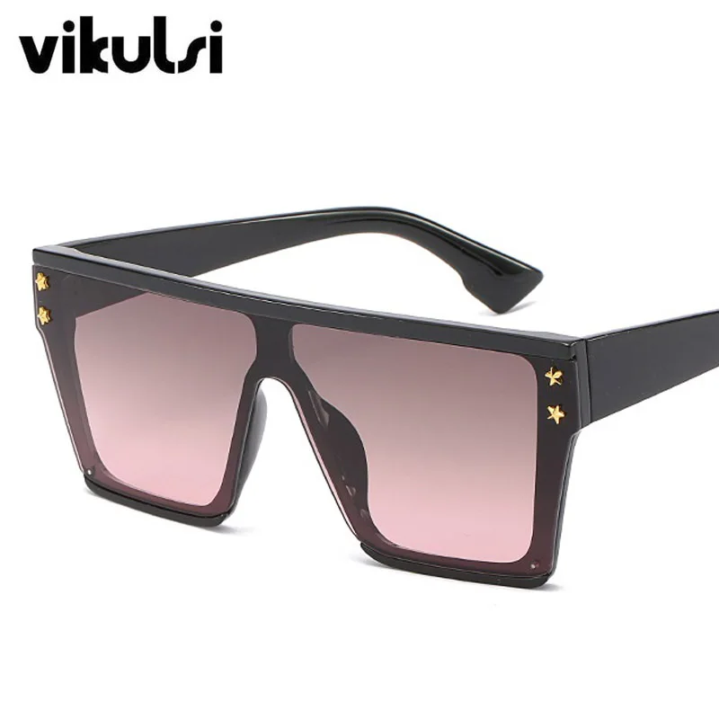 2019 новые модные большие квадратные солнцезащитные очки Женские винтажные Ретро