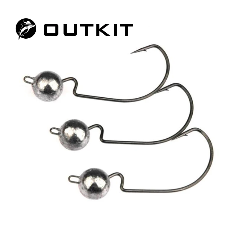 

OUTKIT 5 шт./лот кренк джиг-головка крючок 3. Φ 7g рыболовный крючок джиг приманка жесткие приманки мягкий червь рыболовные снасти аксессуары