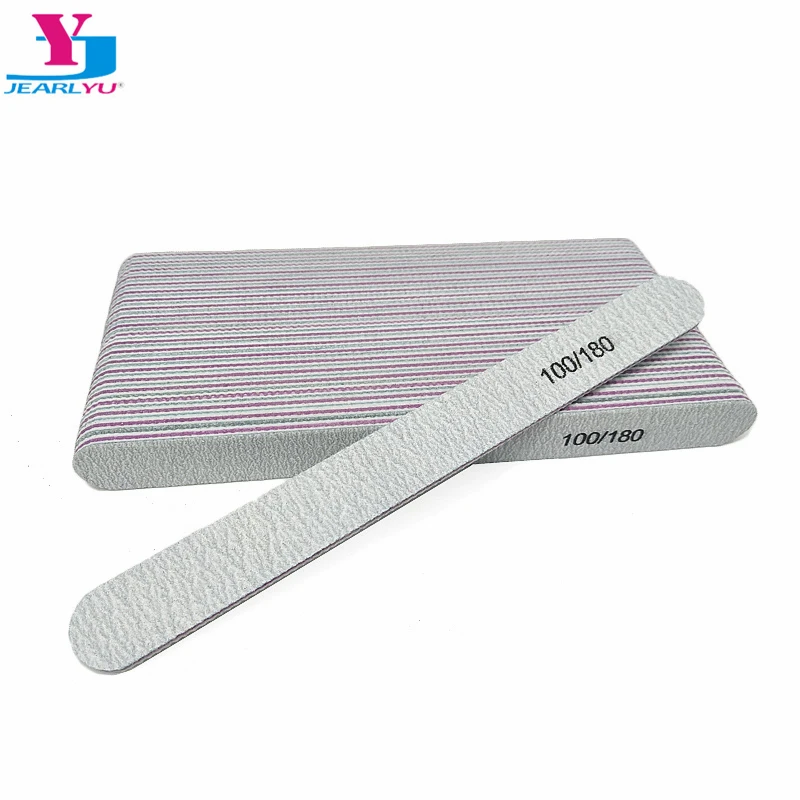 50pcs Nail File Manicure Pedicure Buffer UV Sanding Art Tips Tools Ongles Materiel Lima Unghie 100/180 Slim Strip Supplies | Красота и