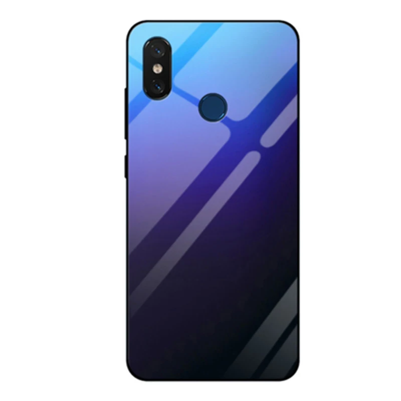 6,3" для Xiaomi mi x 3 чехол сплошной цвет защита для телефона из закаленного стекла крышка для Xiaomi mi x3 чехол mi x 3 градиент стекло чехлы-накладки