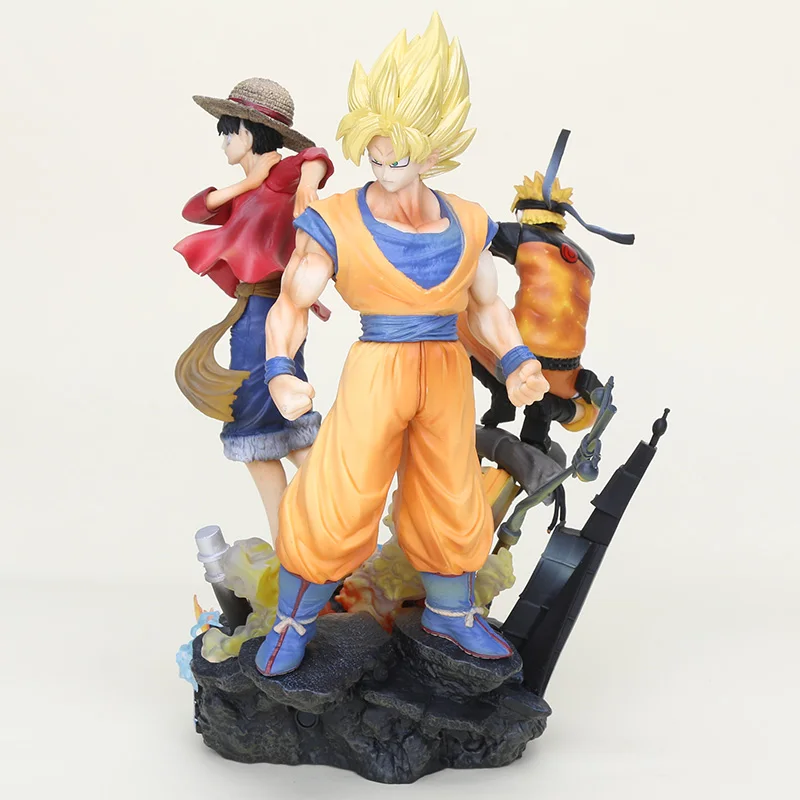 Jump Force dragon ball z Goku одна деталь Луффи Узумаки Наруто Боец ПВХ фигурка игрушки Коллекция Модель Кукла подарок