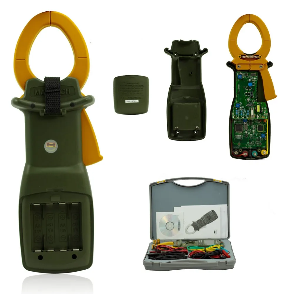 MASTECH MS2203 3 фазный интеллектуальный цифровой силовой зажим мультиметр с