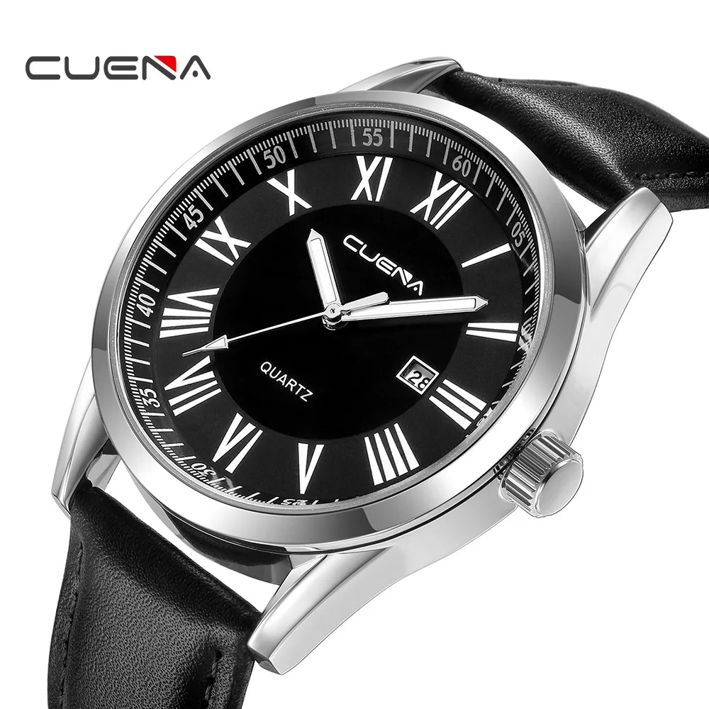 Часы наручные мужские с кожаным ремешком роскошные Брендовые спортивные