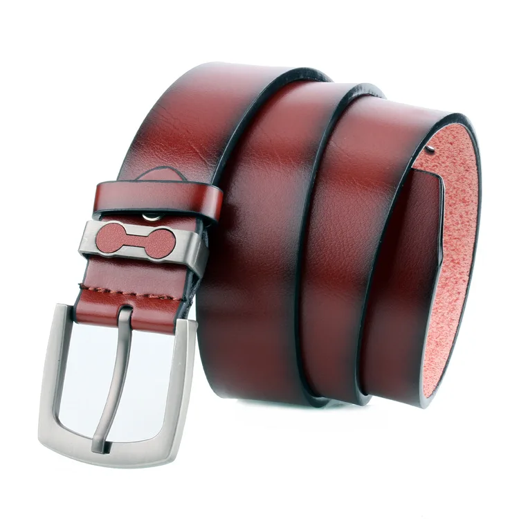 2019 Новый Ретро мужской ремень античный Повседневный сплав пряжка из черной