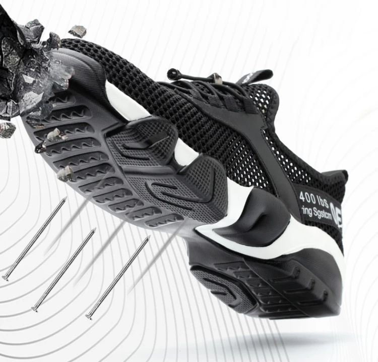 Мужская легкая дышащая обувь летние рабочие сандалии с защитой от разбивания