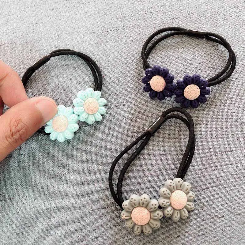 Shapu Cheap child high elastic hair ring flower bear wings pearl cute accessories tiara kids headwear girls baby | Детская одежда и