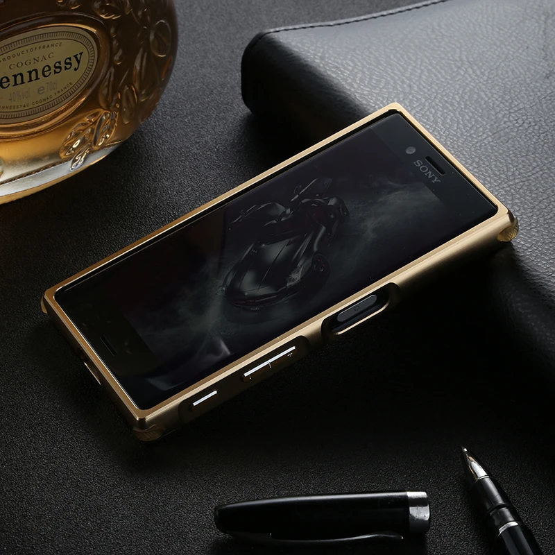 Для sony Xperia X Compact F5321 чехол алюминиевая металлическая рамка+ жесткий чехол из углеродного волокна для sony Xperia X Compact XCompact